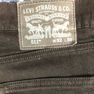 Levi's 511 black jeans 32x30